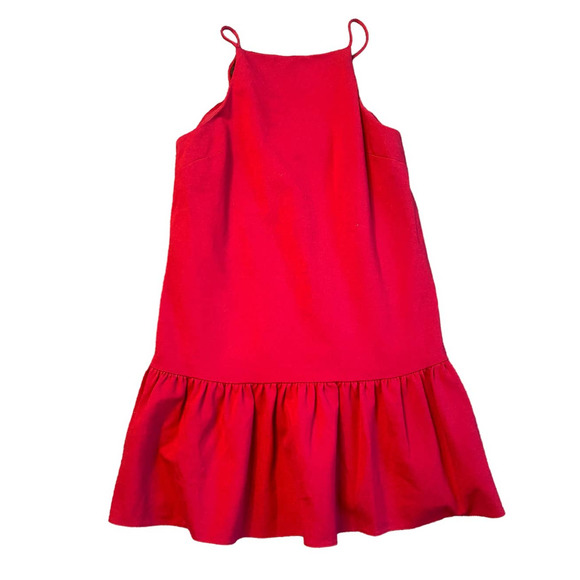 ASOS Red Ruffle Hem Mini Dress Size 4 - Picture 3 of 7